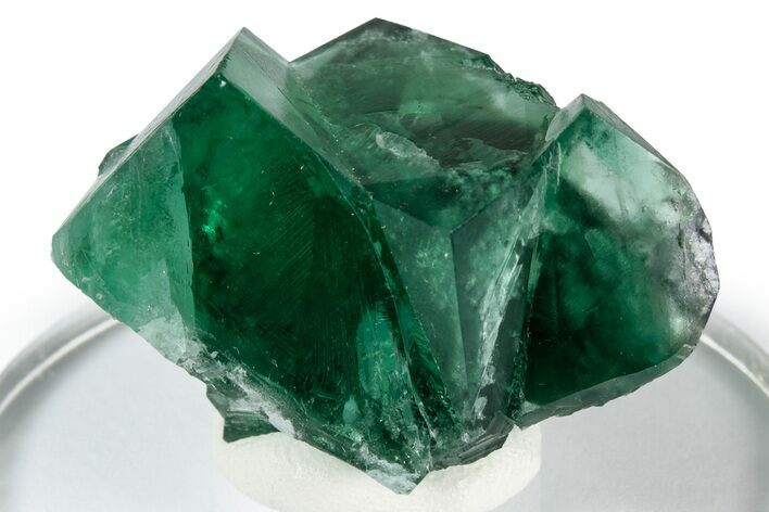 Fluorescent Green Fluorite Twins - Diana Maria Mine, England #337508